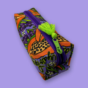 Cartuchera Rectangular Papaya y Asai